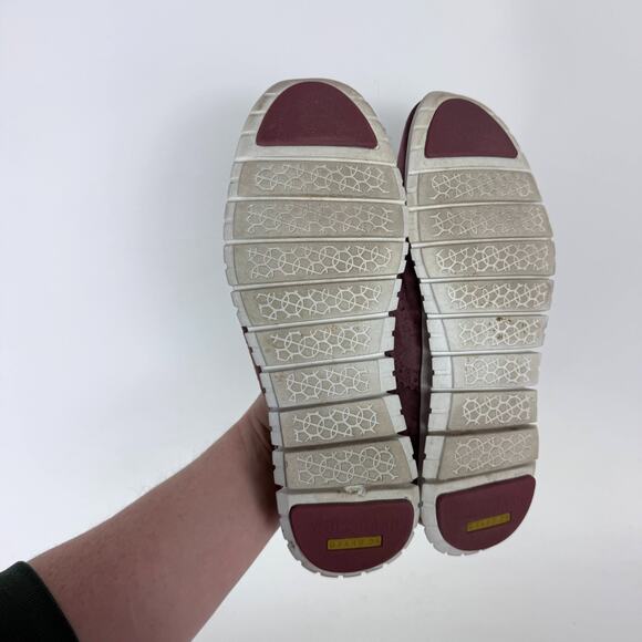 Cole Haan ZERØGRAND Oxfords Women's 7 Burgundy Suede Wingtip Low Top Comfort - Picture 9 of 10